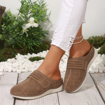 2025 Noutate transfrontalieră Comerț exterior plus mărime Pantofi de pește pentru femei Baotou Hollow respirabil Muller Pantofi casual retro Sandale