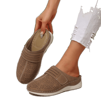 2025 Noutate transfrontalieră Comerț exterior plus mărime Pantofi de pește pentru femei Baotou Hollow respirabil Muller Pantofi casual retro Sandale