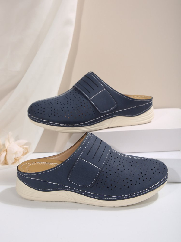 2025 Noutate transfrontalieră Comerț exterior plus mărime Pantofi de pește pentru femei Baotou Hollow respirabil Muller Pantofi casual retro Sandale