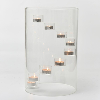 Ευρωπαϊκό στιλ εξαιρετικά μεγάλο γυάλινο κηροπήγιο κερί δείπνο ατμόσφαιρα διακόσμηση δημιουργική περιστρεφόμενη κηροπήγιο κερί σπίτι