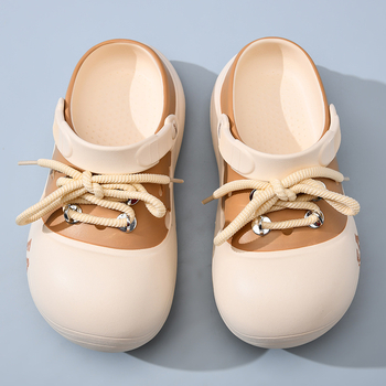 2025 m. nauji batai, moteriškos šlepetės, vasariniai mieli viršutiniai drabužiai, mergaičių paplūdimio batai, Eva sandalai, didmeninė prekyba