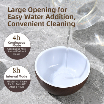 Creative Ball usb Mini Shades Λευκό Ξύλο Μανιτάρι Υγραντήρας Πολύχρωμο Ατμόσφαιρα Φως Σίγαση Αρωματοθεραπείας Σπίτι