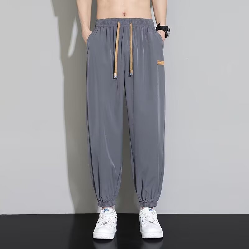 [Nagykereskedelmi ár] plus size férfi nyári bő, egyenes szárú nadrág, széles szárú, japán sport, lezser férfi nadrág