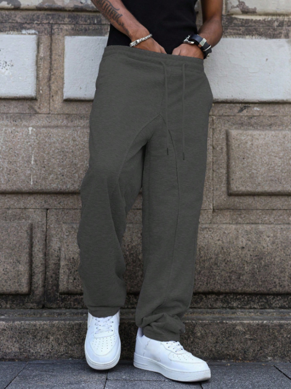 Meeste vabaajapüksid 2025. aasta Euroopa ja Ameerika piiriülesed kuumalt müüdavad uued spordivabad sirged püksid