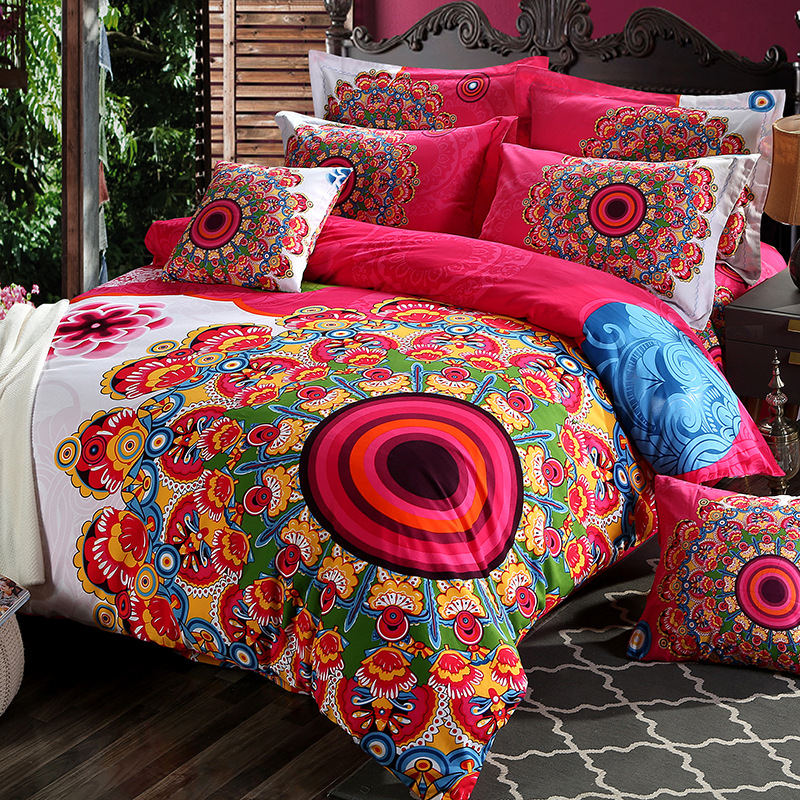 Užsienio prekyba „Amazon“ tarpvalstybine medvilnine šukuota keturių dalių medvilnine keturių sezonų 1,8 m antklodės užvalkalu, europietiško ir amerikietiško stiliaus patalynė, didmeninė prekyba