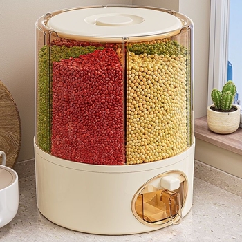 Pööratav riisiämber Uus multifunktsionaalne teravilja hoiustamise ämber Alamvõrgust riisiämber Jämeda teravilja hoiustamise tolmukindel riisiämber