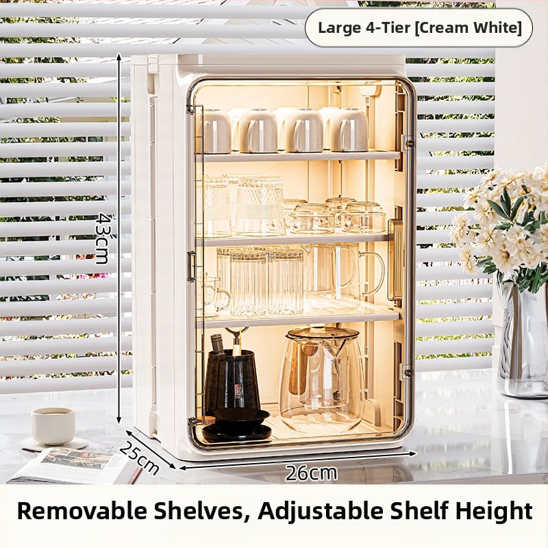 Porálló pohártároló állvány, asztali teáscsésze, vízpohártartó, teatároló doboz, kávésbögre szárító pohártartó