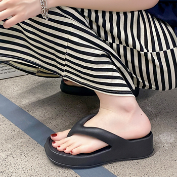 Αεριζόμενες σαγιονάρες για γυναίκες, Ευέλικτη εξωτερική ένδυση, Νέο στυλ 2025, Μεσαίο τακούνι, Γυναικεία σανδάλια εξωτερικού χώρου, Απλά μπάνια