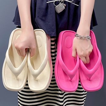 Αεριζόμενες σαγιονάρες για γυναίκες, Ευέλικτη εξωτερική ένδυση, Νέο στυλ 2025, Μεσαίο τακούνι, Γυναικεία σανδάλια εξωτερικού χώρου, Απλά μπάνια