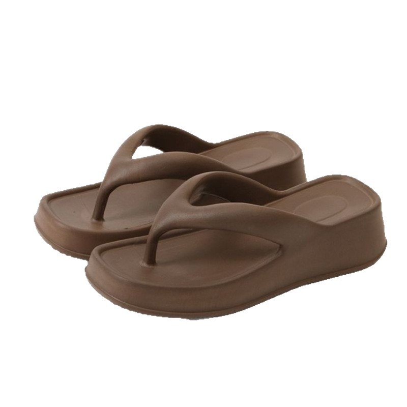 Șlapi respirabili pentru femei, îmbrăcăminte exterioară versatilă, stil nou 2025, toc mediu, sandale de damă pentru exterior, baie simplă