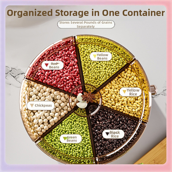 ✅ Χωριστό κουτί αποθήκευσης σιτηρών Περιστρεφόμενος κάδος ρυζιού Αδιάβροχο και ανθεκτικό στην υγρασία Σφραγισμένο οικιακό κουτί αποθήκευσης ρυζιού 2024 Νέο κουτί αποθήκευσης ρυζιού