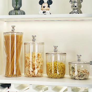 Toidukvaliteediga majapidamiskaru suletud purk sidrunipurk kaanega kapslikohvi vatitupsuga hoiukarp suupistete hoiupurk