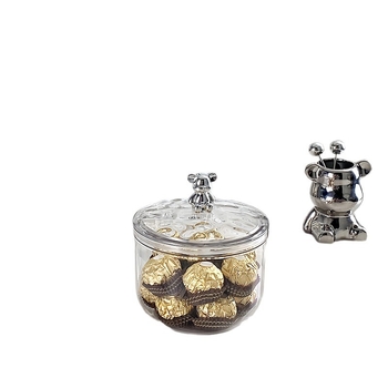 Toidukvaliteediga majapidamiskaru suletud purk sidrunipurk kaanega kapslikohvi vatitupsuga hoiukarp suupistete hoiupurk