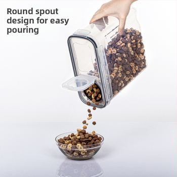 2,5-liitrine köögis säilitamise purk, suletud niiskuskindel riisikonteiner, teravilja PP neljaosaline komplekt, niiskuskindel ja putukakindel