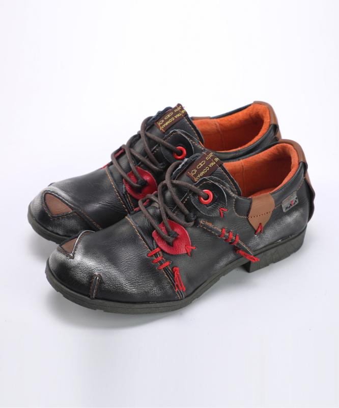 Tma Eyes tavaszi-őszi női divatos, minden mérkőzésre alkalmas alkalmi cipő, kerek orrú, lapos talpú, púderes cipőfényesítő