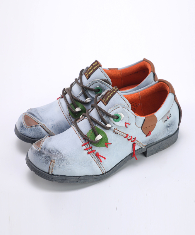 Tma Eyes tavaszi-őszi női divatos, minden mérkőzésre alkalmas alkalmi cipő, kerek orrú, lapos talpú, púderes cipőfényesítő