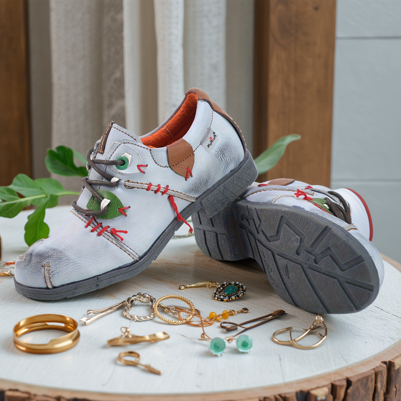 Tma Eyes tavaszi-őszi női divatos, minden mérkőzésre alkalmas alkalmi cipő, kerek orrú, lapos talpú, púderes cipőfényesítő