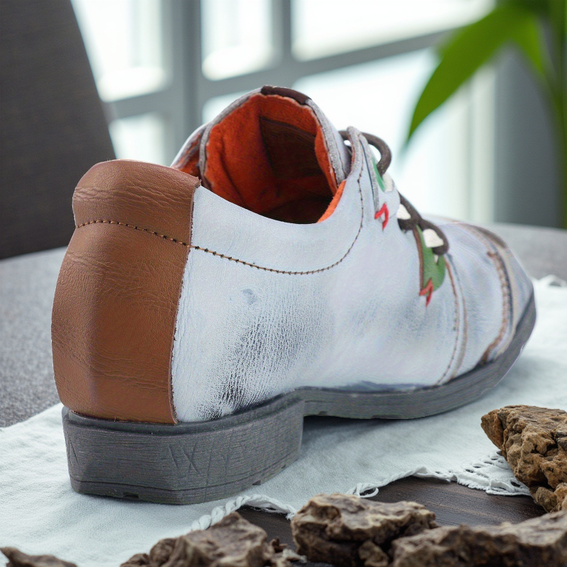 Tma Eyes tavaszi-őszi női divatos, minden mérkőzésre alkalmas alkalmi cipő, kerek orrú, lapos talpú, púderes cipőfényesítő