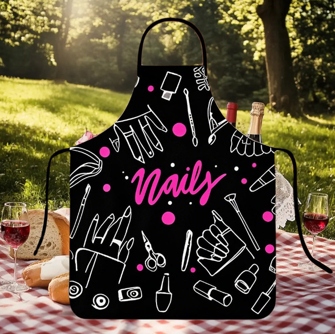 2025 Prekogranična popularna crtana pregača bez rukava s motivom duginih mačaka, tkanina, kuhinjski studio, kombinezon protiv obraštanja