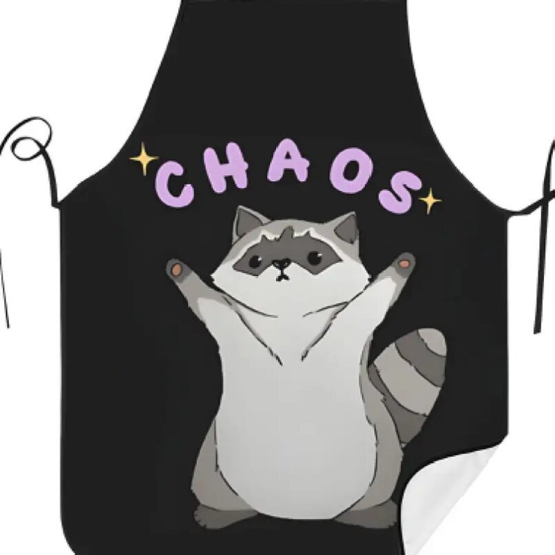2025 Prekogranična popularna crtana pregača bez rukava s motivom duginih mačaka, tkanina, kuhinjski studio, kombinezon protiv obraštanja