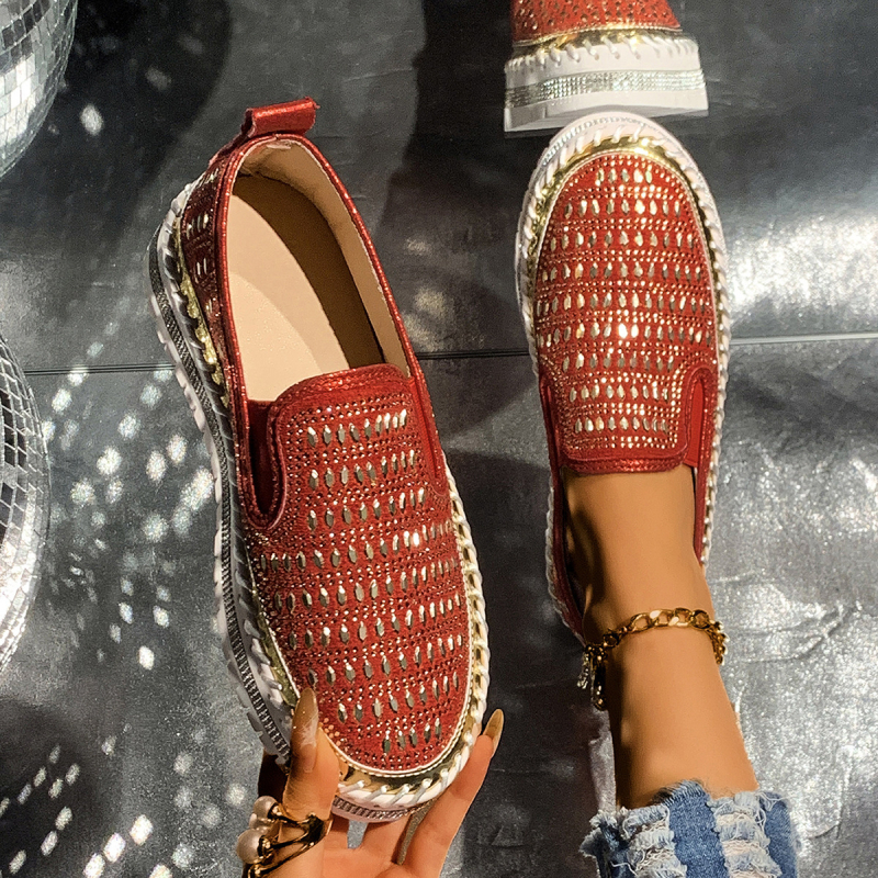 Külkereskedelmi Nagy Méretű Sekély Loafers Nyári Új Hálós Lélegző Lapos Alkalmi Sokoldalú Slip-On Slip-onok Női Nőknek