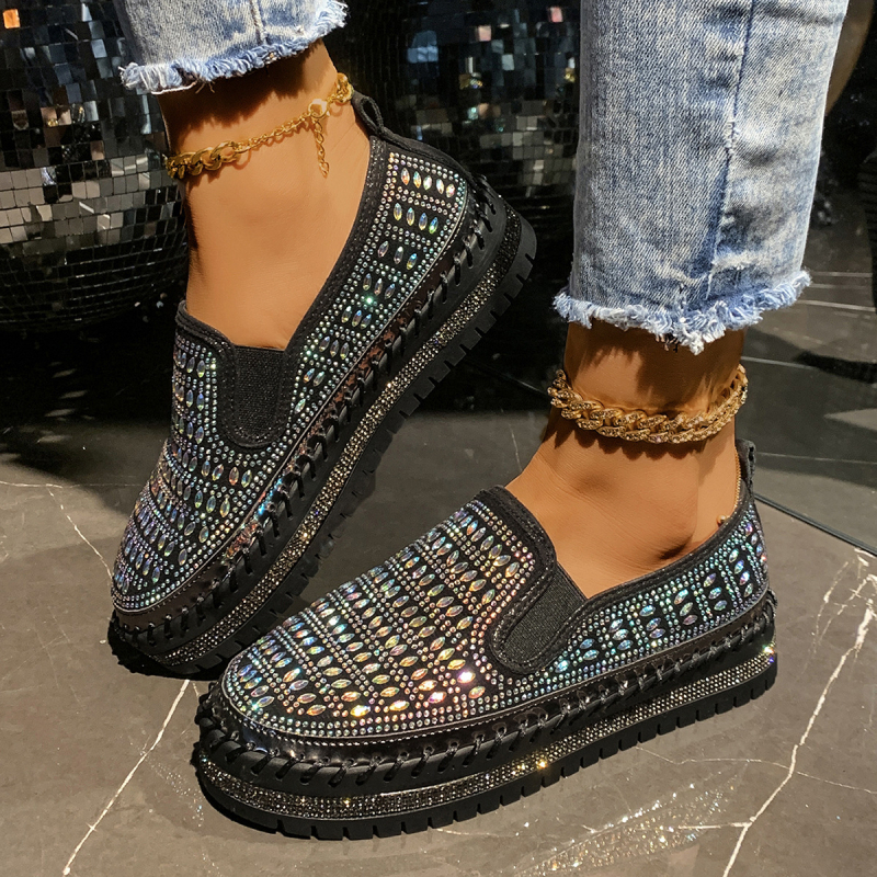 Külkereskedelmi Nagy Méretű Sekély Loafers Nyári Új Hálós Lélegző Lapos Alkalmi Sokoldalú Slip-On Slip-onok Női Nőknek
