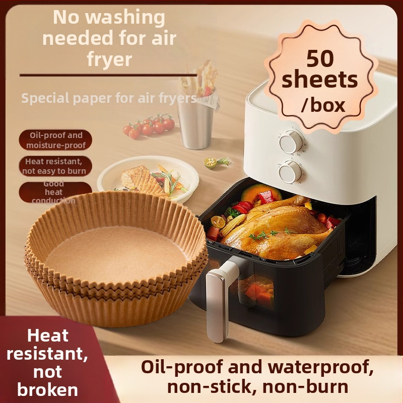 Õhufritüüri spetsiaalne paber majapidamisahju grillimiseks silikoonõlipaber köögiköögi küpsetamiseks ühekordselt kasutatav paksendatud õhufritüüri paber