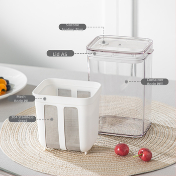 Ιαπωνικό πλέγμα φίλτρου γιαουρτιού με ένζυμο, πλέγμα φίλτρου ορού γάλακτος γιαουρτιού, διαρροή γαλακτικών οξέων βακτηρίων, νέο συρτάρι αποστράγγισης, συρτάρι αποστράγγισης