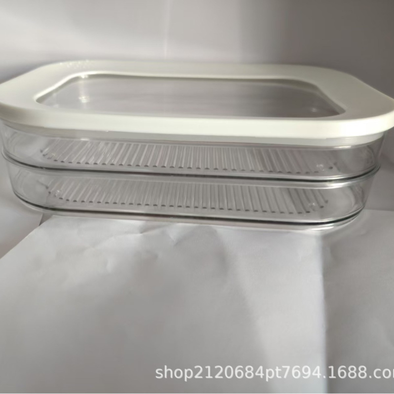 Határokon átnyúló hűtőszekrény tárolódoboz fedéllel, háromrétegű szalonnaelválasztó doboz, fagyasztott hús hűtött doboz, lezárt élelmiszer-tartósító doboz