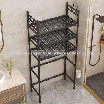 Διασυνοριακό Dropshipping Πολυλειτουργικό Απλό Πολυστρωματικό Ράφι Αποθήκευσης Πλυντηρίου Ρούχων Επιδαπέδιο Ράφι Αποθήκευσης Μεγάλης Χωρητικότητας με Γάντζους