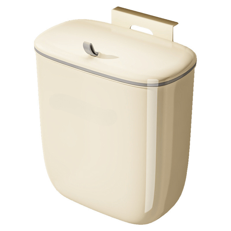 Virtuves atkritumu tvertne, pie sienas stiprināma sadzīves virtuves atkritumu uzglabāšanas spainis ar vāku, skapīša durvis, var pakārt papīra grozu, vannas istabai, tualetei