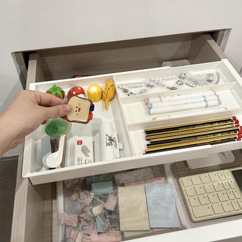 Συρτάρι κουζίνας, αναδιπλούμενο κουτί, αναδιπλούμενο κρεμαστό κουτί οργάνωσης χωρισμάτων, ξυλάκια, κουτάλι, καλλυντικά, ράφι αποθήκευσης γραφείου