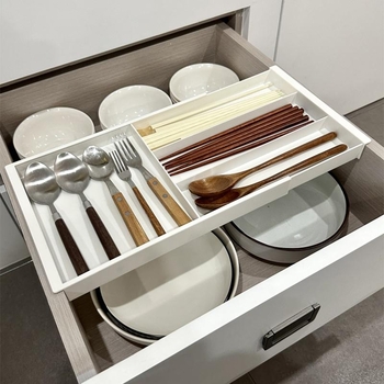 Συρτάρι κουζίνας, αναδιπλούμενο κουτί, αναδιπλούμενο κρεμαστό κουτί οργάνωσης χωρισμάτων, ξυλάκια, κουτάλι, καλλυντικά, ράφι αποθήκευσης γραφείου