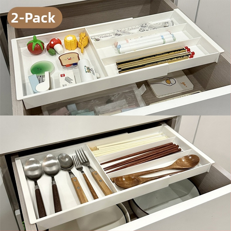 Konyhai fiókos rekesz, visszahúzható doboz, visszahúzható függő válaszfal-szervező doboz, evőpálcika, kanál, kozmetikumok, irodai tárolóállvány