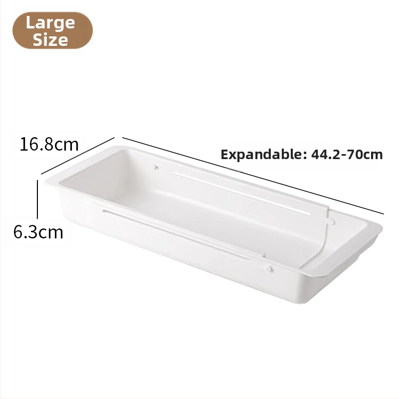 Konyhai fiókos rekesz, visszahúzható doboz, visszahúzható függő válaszfal-szervező doboz, evőpálcika, kanál, kozmetikumok, irodai tárolóállvány