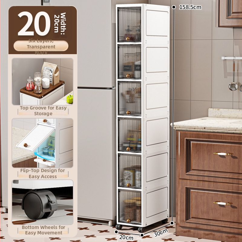 20 cm kitsa vahega hoiukapp sahtlitüüpi köögivahega mitmekihiline vannitoa kitsas hoiukapp hoiuriiul