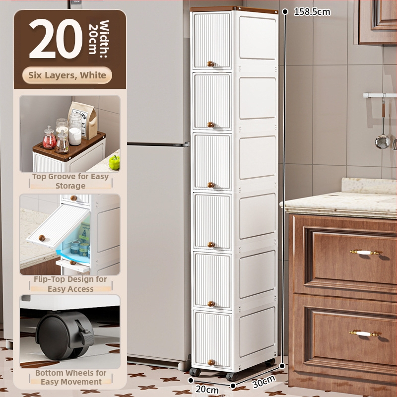 20 cm kitsa vahega hoiukapp sahtlitüüpi köögivahega mitmekihiline vannitoa kitsas hoiukapp hoiuriiul