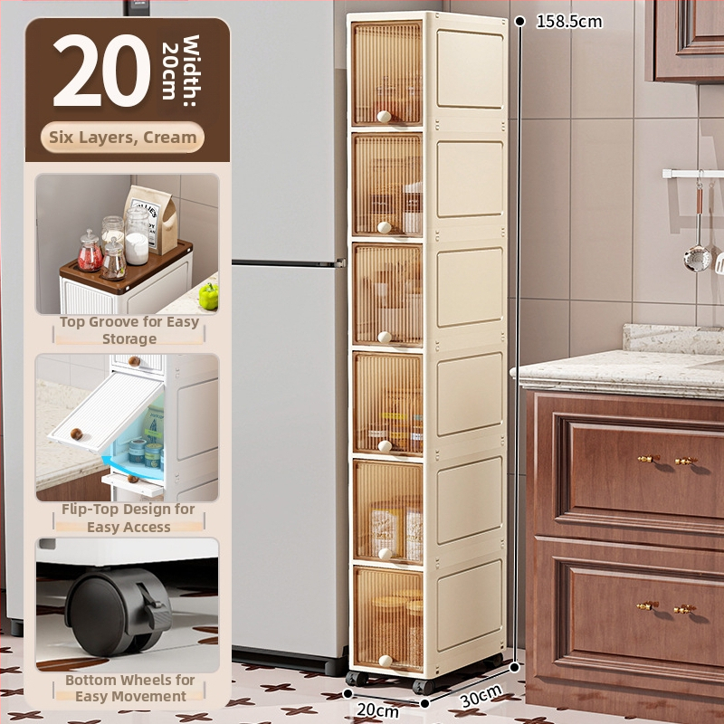 20 cm kitsa vahega hoiukapp sahtlitüüpi köögivahega mitmekihiline vannitoa kitsas hoiukapp hoiuriiul