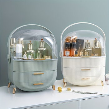 1 τεμάχιο κουτί αποθήκευσης καλλυντικών για επιτραπέζιο κουτί καλλυντικών ανθεκτικό στη σκόνη, φορητό κουτί αποθήκευσης καλλυντικών για φίλους, κουτί δώρου