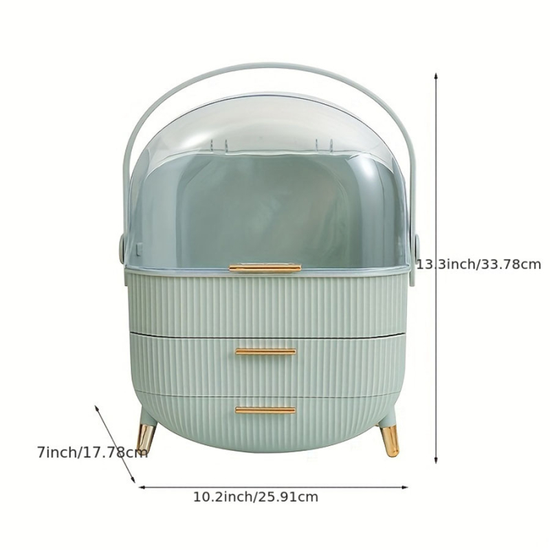 1 darabos kozmetikai tárolódoboz asztali porálló kozmetikai doboz hordozható kozmetikai tárolódoboz barátoknak ajándékdoboz