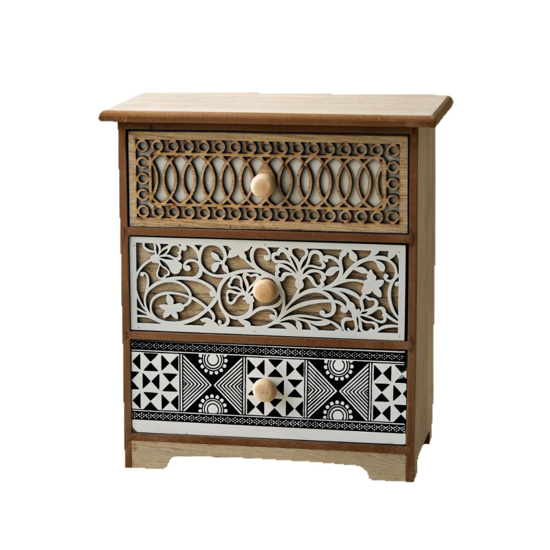 Puidust majapidamisretro nikerdatud väljalõikega lauaarvuti hoiukapp sahtlitüüpi mitmekihiline hoiustamine tolmukindel täispuidust hoiukapp