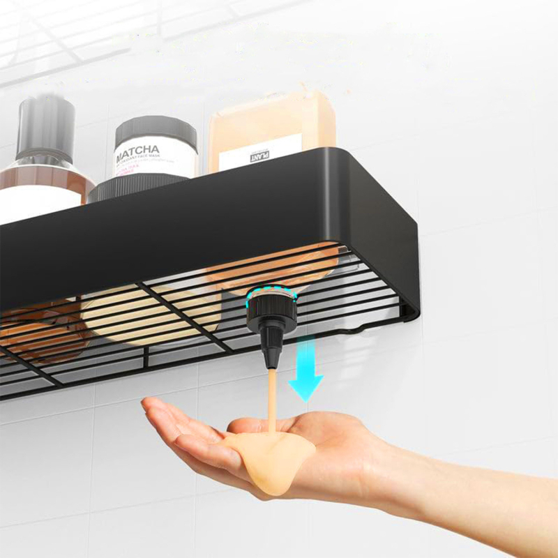 Ράφι Αποθήκευσης Μπάνιου για Διασυνοριακή Χρήση, Μεταλλική Ράφι Αποθήκευσης Είδη Τουαλέτας χωρίς Τρυπήματα Hz003