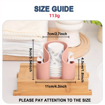 Határokon átnyúló kozmetikai pamut tárolódoboz szépségápolási vattapálcika doboz fésülködőasztal tároló papírpohár fogpiszkáló fogselyem tárolás nagykereskedelem