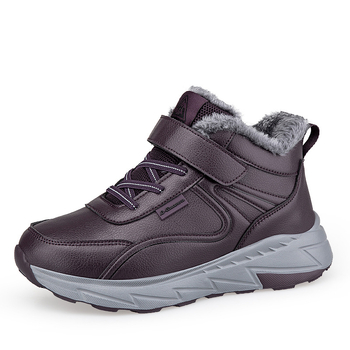 Παπούτσια Ηλικίας Northeast High-top Large Βαμβακερά Παπούτσια Γυναικεία Χειμερινά Παπούτσια με επένδυση από φλις, Ζεστά, Πλεκτά, για Μεσήλικες και Ηλικιωμένες Μητέρες, Αθλητικά Παπούτσια για Περπάτημα για Ηλικιωμένους