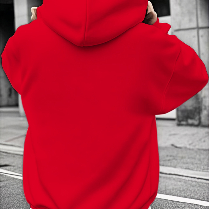 Hanorac cu glugă pentru bărbați, stil la modă, imprimat pentru bărbați