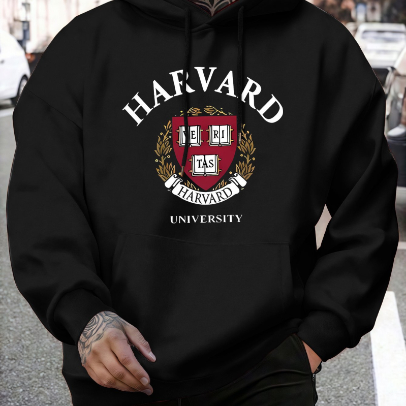 Hanorac cu glugă pentru bărbați, stil la modă, imprimat pentru bărbați