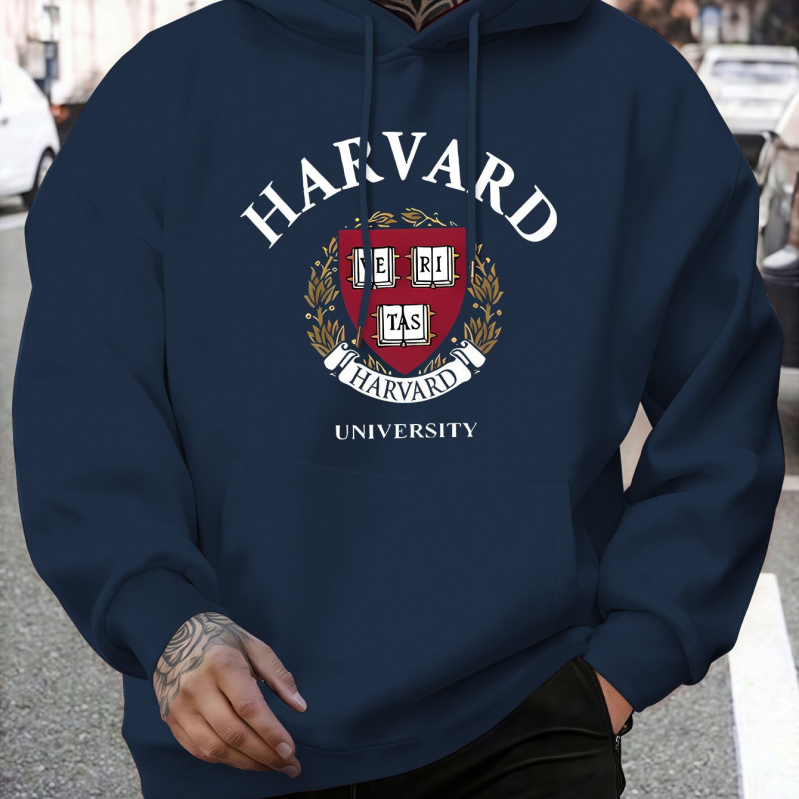 Hanorac cu glugă pentru bărbați, stil la modă, imprimat pentru bărbați