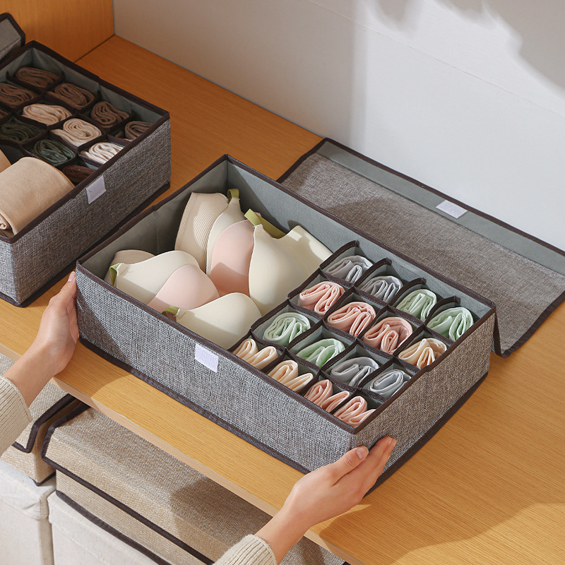 Ch fehérnemű tárolódoboz hálószoba fiókos elválasztó szervező összecsukható fedéllel zokni melltartó tároló varázslatos eszköz