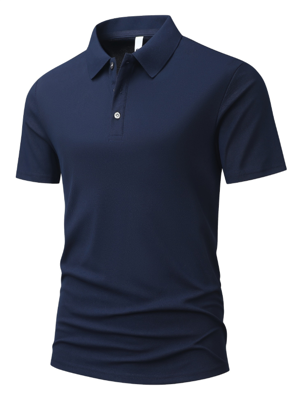 Tricou polo îngroșat pentru bărbați, tricou polo de primăvară și tricou polo