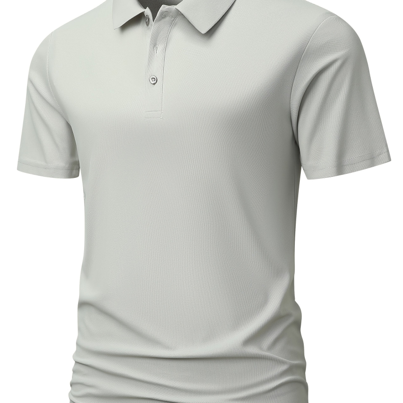 Tricou polo îngroșat pentru bărbați, tricou polo de primăvară și tricou polo